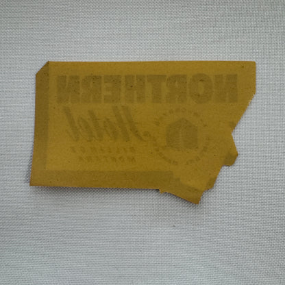 Vintage Travel Luggage Label Northern Hotel Billings Montana