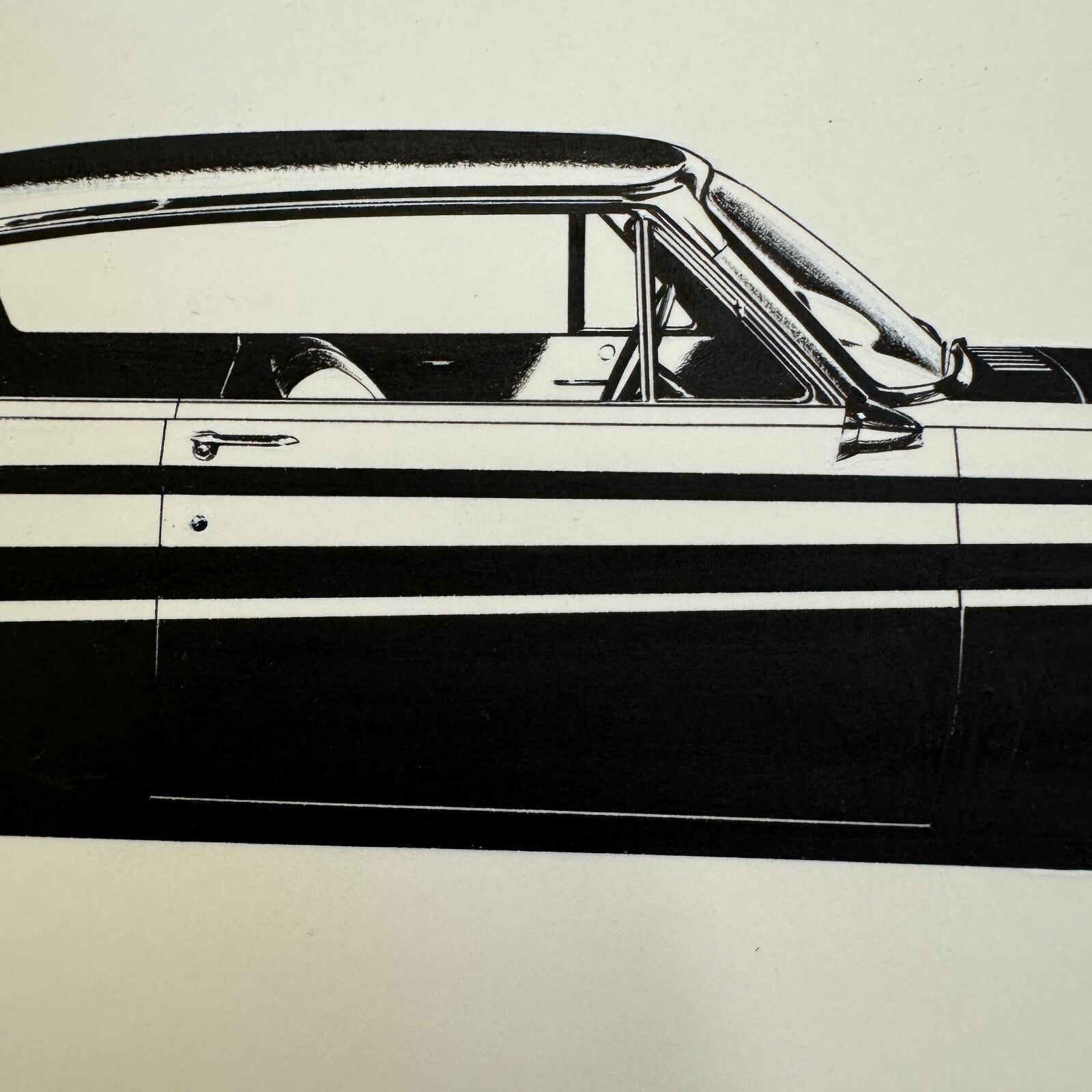 1964 Mercury Comet Super Cyclone Concept Illustration Art Drawing Hand Drawn