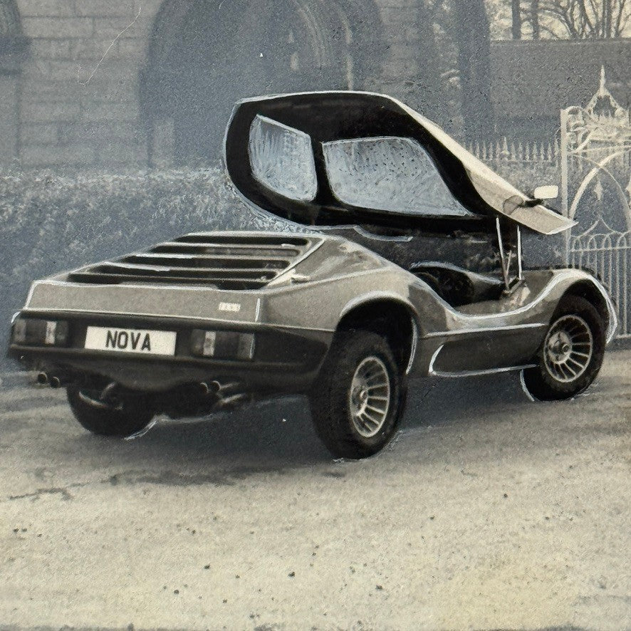 Sterling Nova KIT CAR Custom Photo Photograph Print Hand Highlighted Vintage
