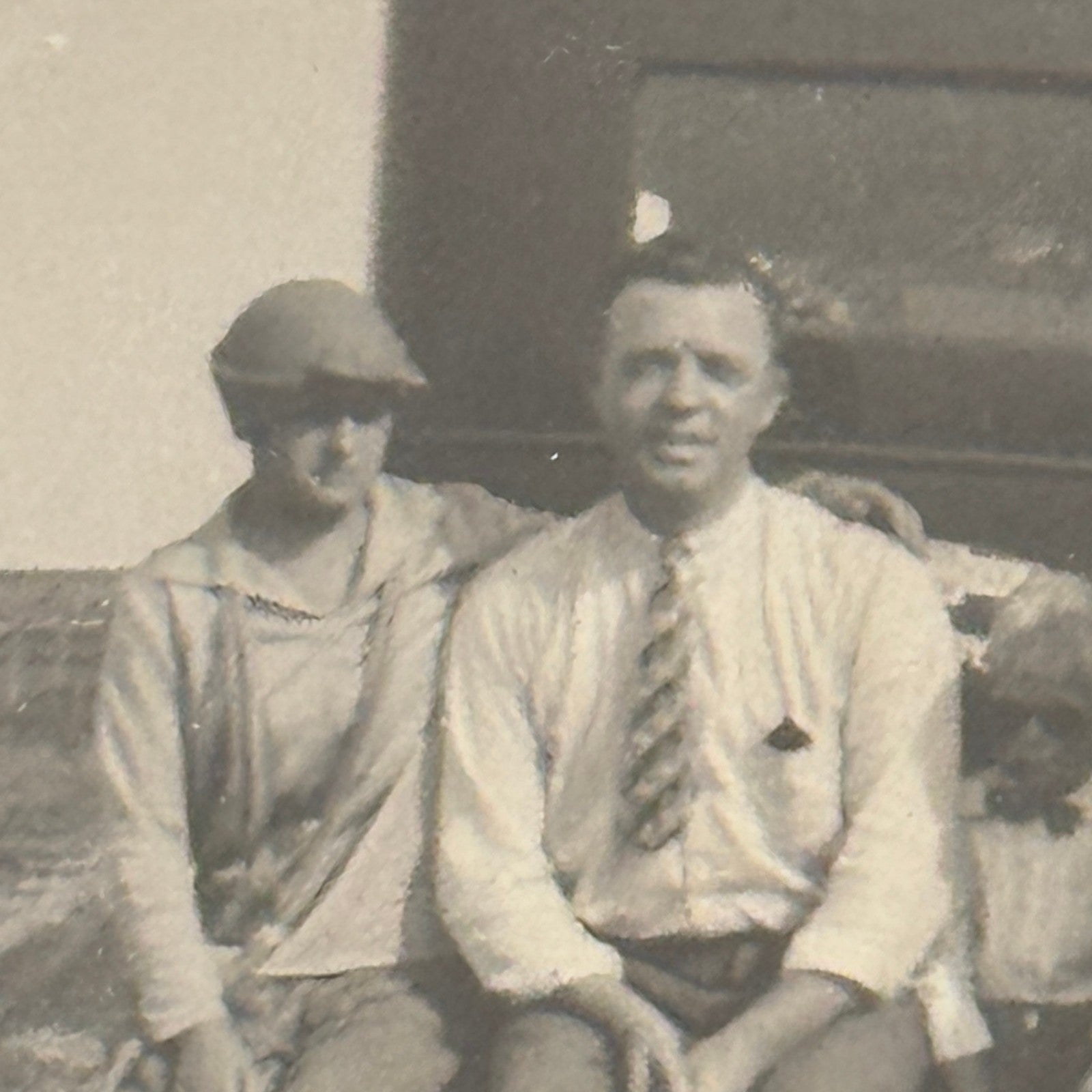 Vintage Automobile Photo Photograph Print Snapshot Early Car People Child