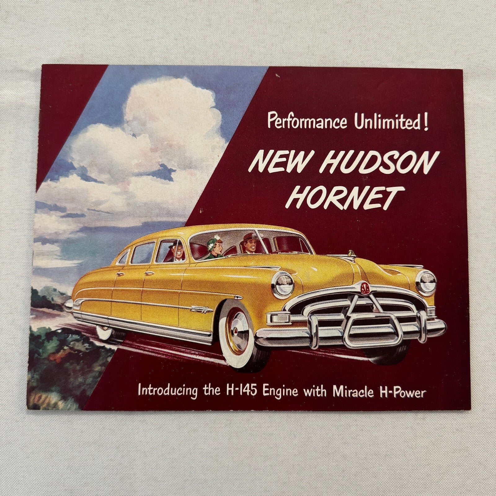 Hudson Hornet Car Sales Brochure Catalog Advertising Convertible Brougham Coupe