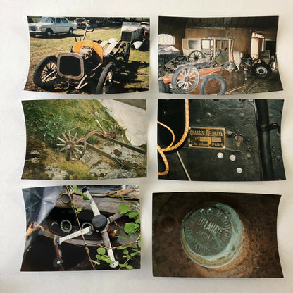 Vintage Delahaye Car Barn Find Junk Yard Part Photo Photograph Lot of 12