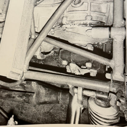 Vintage Car Racing Photo Photograph Print Engine Motor