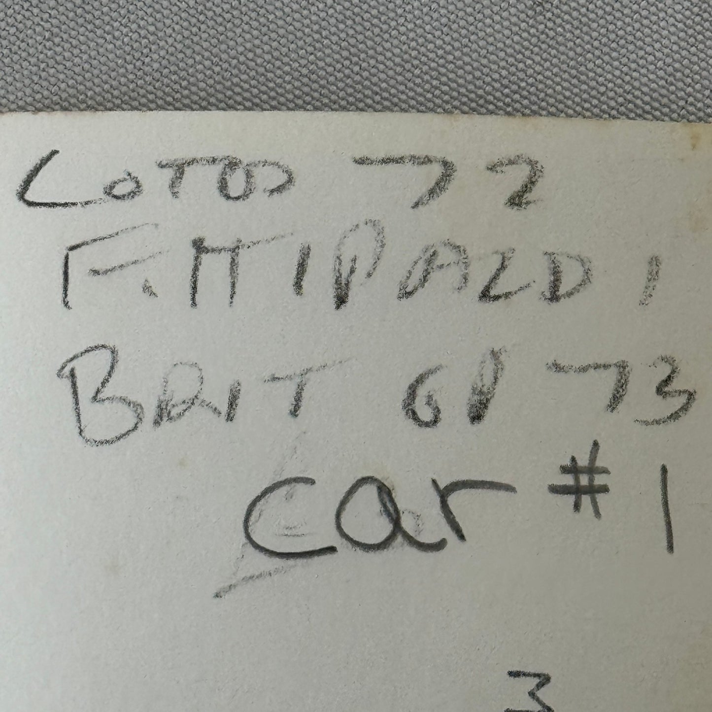 Vintage Emerson Fittipaldi Racing Driver Photo Photograph Lotus Car F1