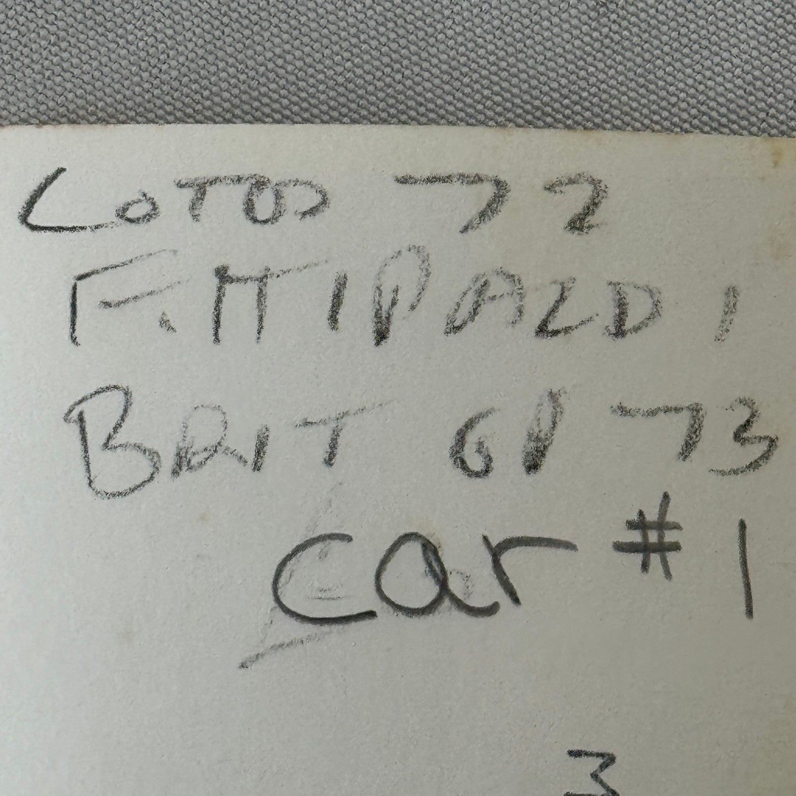 Vintage Emerson Fittipaldi Racing Driver Photo Photograph Lotus Car F1