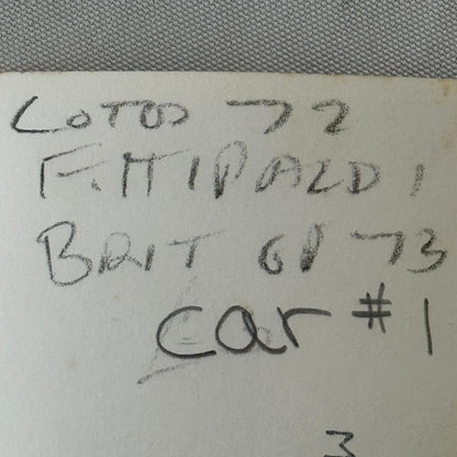 Vintage Emerson Fittipaldi Racing Driver Photo Photograph Lotus Car F1