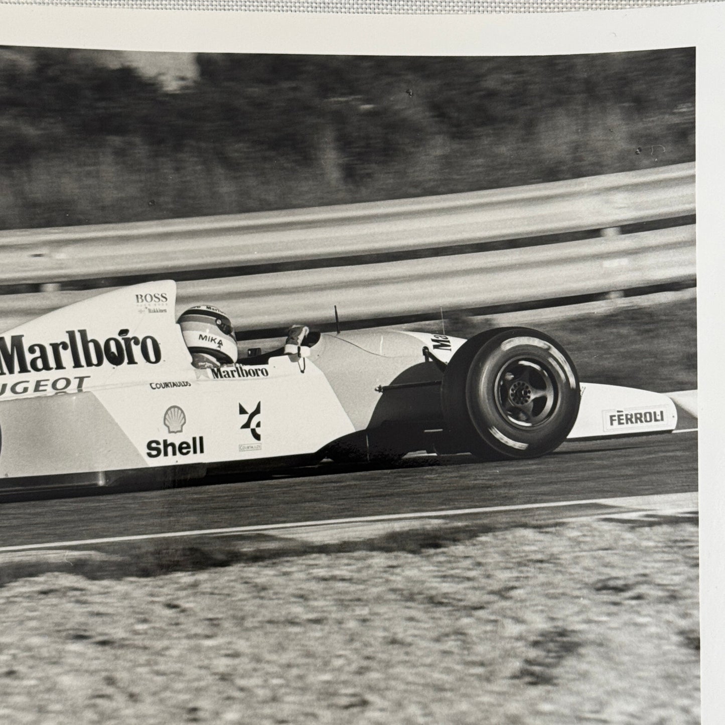 Mika Hakkinen Marlboro Peugeot Racing Car Photo Photograph