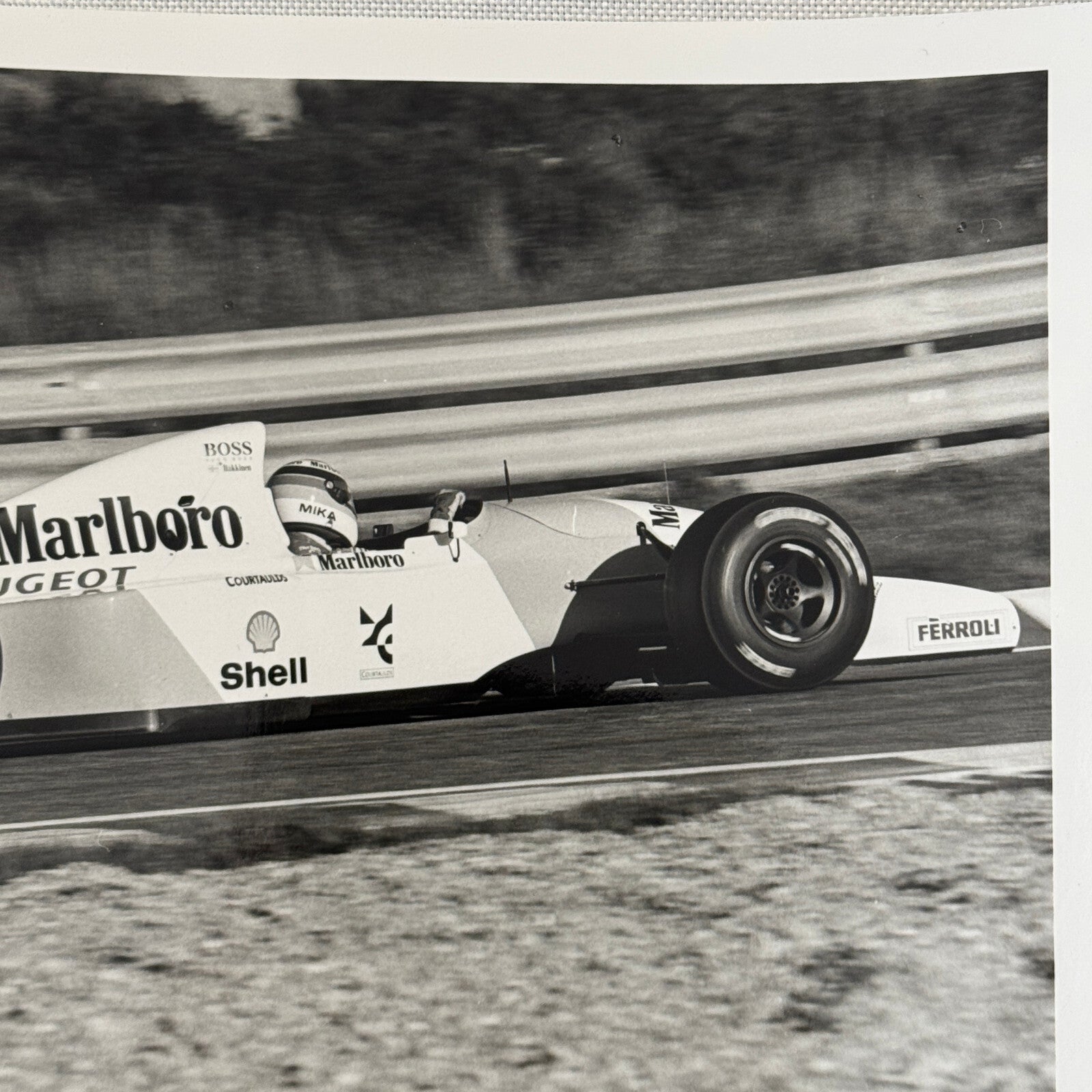 Mika Hakkinen Marlboro Peugeot Racing Car Photo Photograph