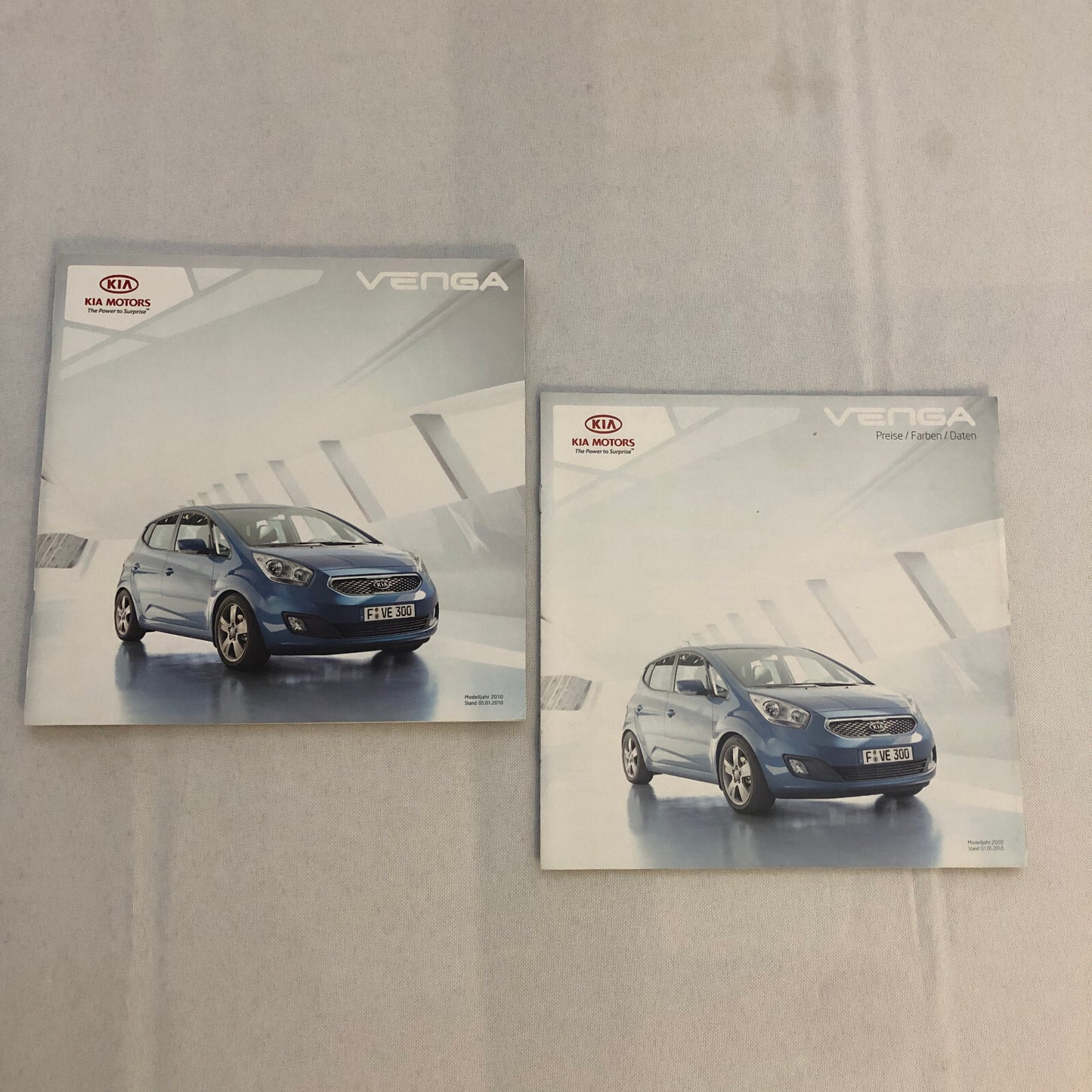 2010 Kia Venga Car Sales Brochure Catalog with Price List GERMAN Market