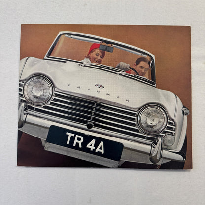 Triumph TR4A Sports Car Roadster Sales Brochure Catalog Advertising TR4 A