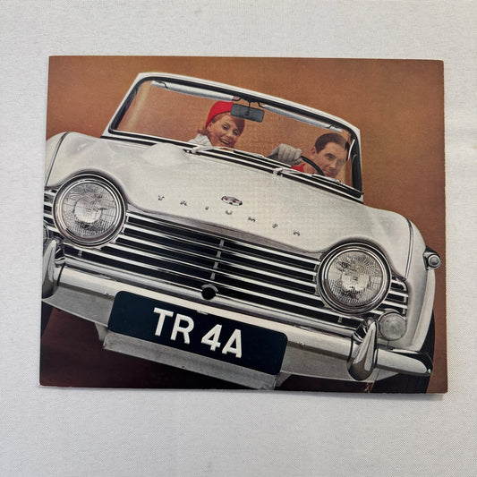 Triumph TR4A Sports Car Roadster Sales Brochure Catalog Advertising TR4 A