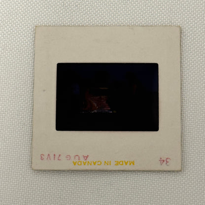 35MM Vintage Photo Slide Men with Unique Art Car Hippie