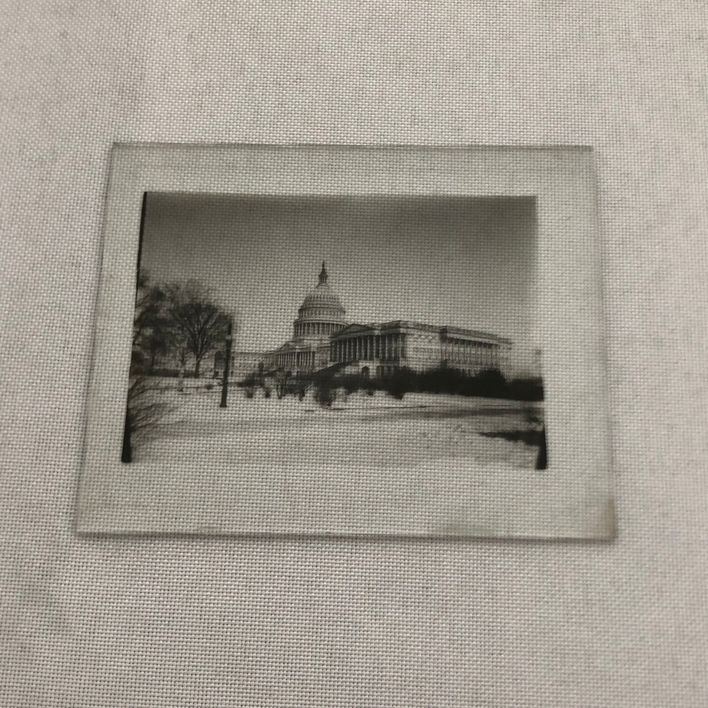 Glass Plate Lantern Slide United States Capitol Building Washington DC