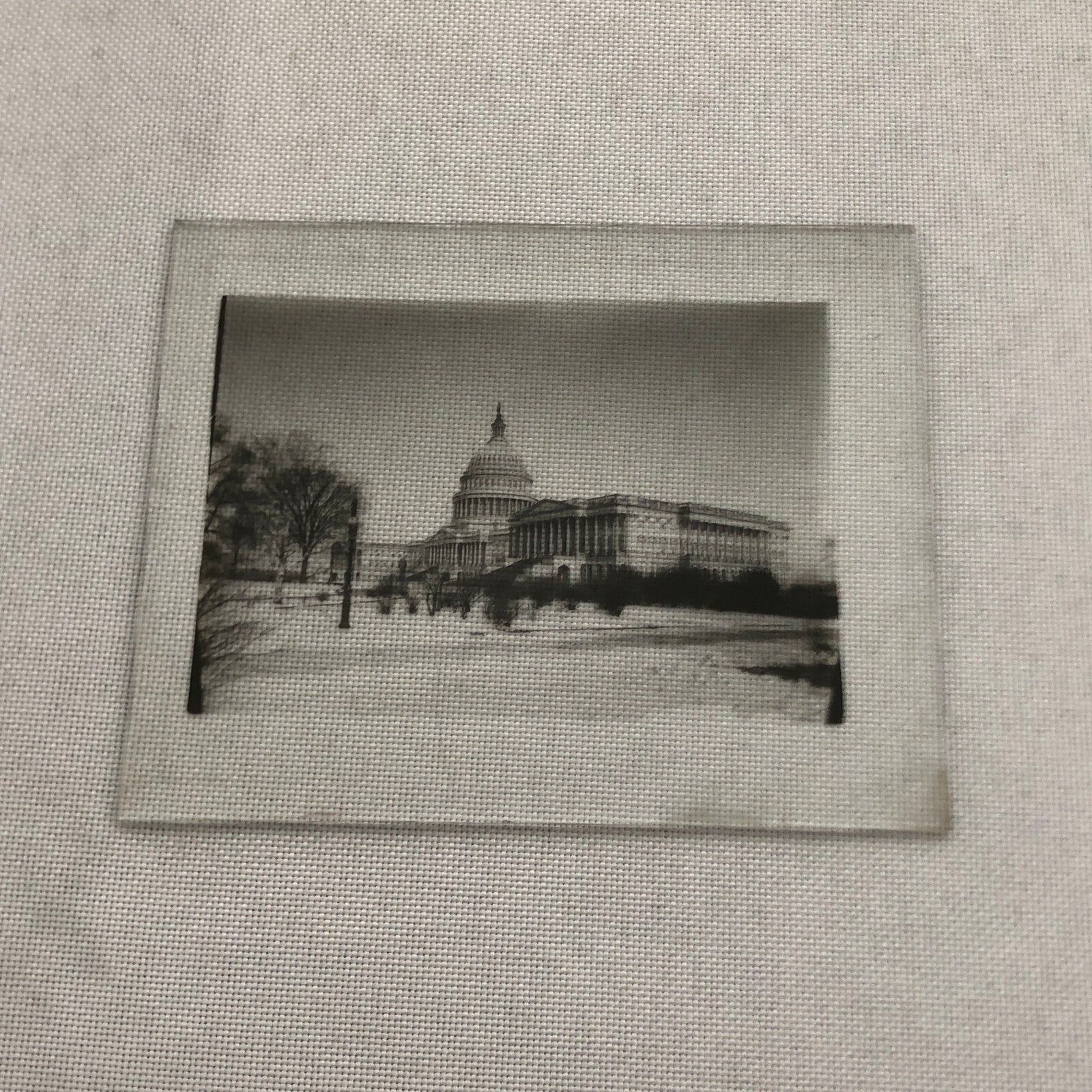 Glass Plate Lantern Slide United States Capitol Building Washington DC