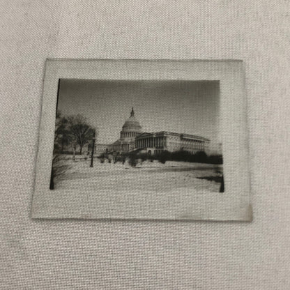 Glass Plate Lantern Slide United States Capitol Building Washington DC