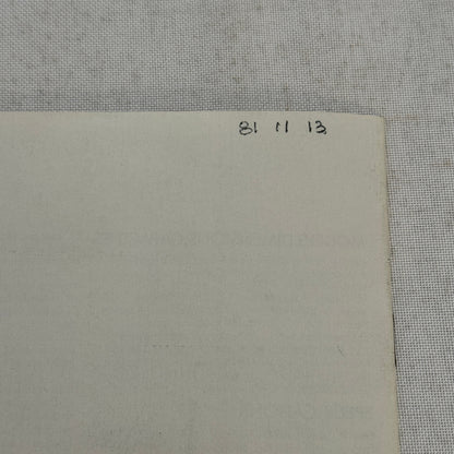 1981 Renault 18i Car Sales Brochure Catalog Vintage Advertising