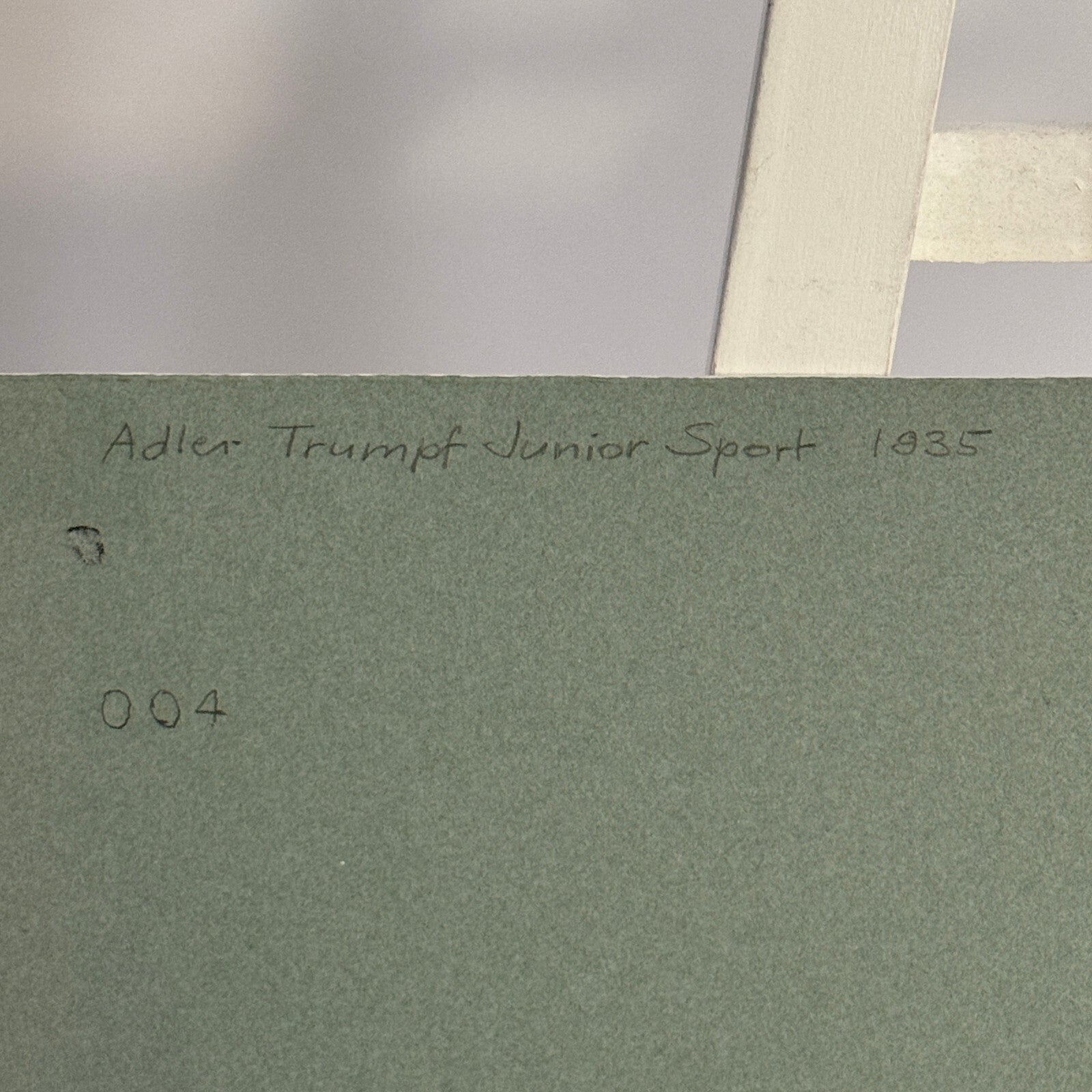 1935 Adler Trumpf Junior Sport Car Illustration Art Drawing Hand Drawn Vintage