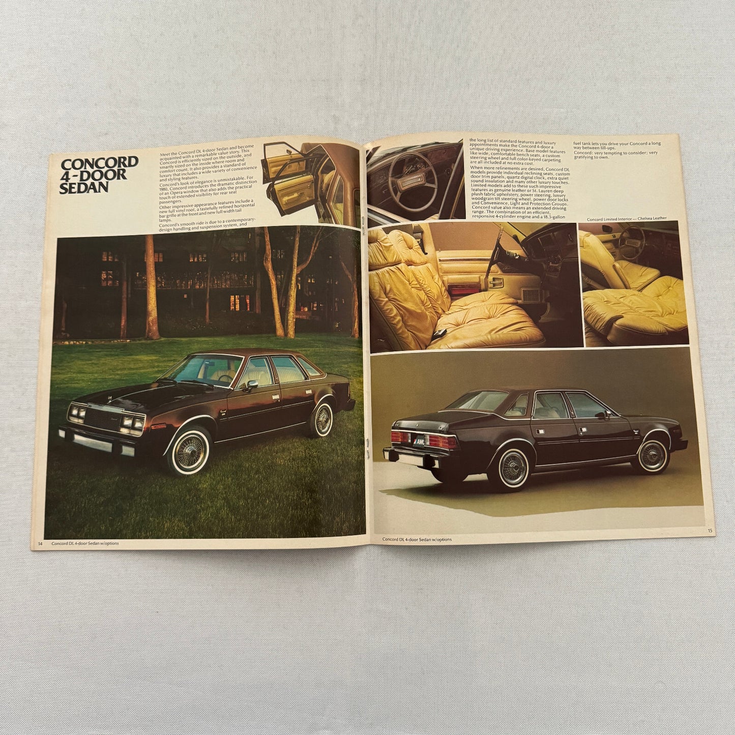 1980 AMC Car Sales Brochure Catalog AMC Spirit AMX Concord Pacer Eagle 4WD