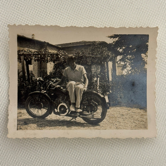 Vintage Motorcycle Bike Photo Photograph Print