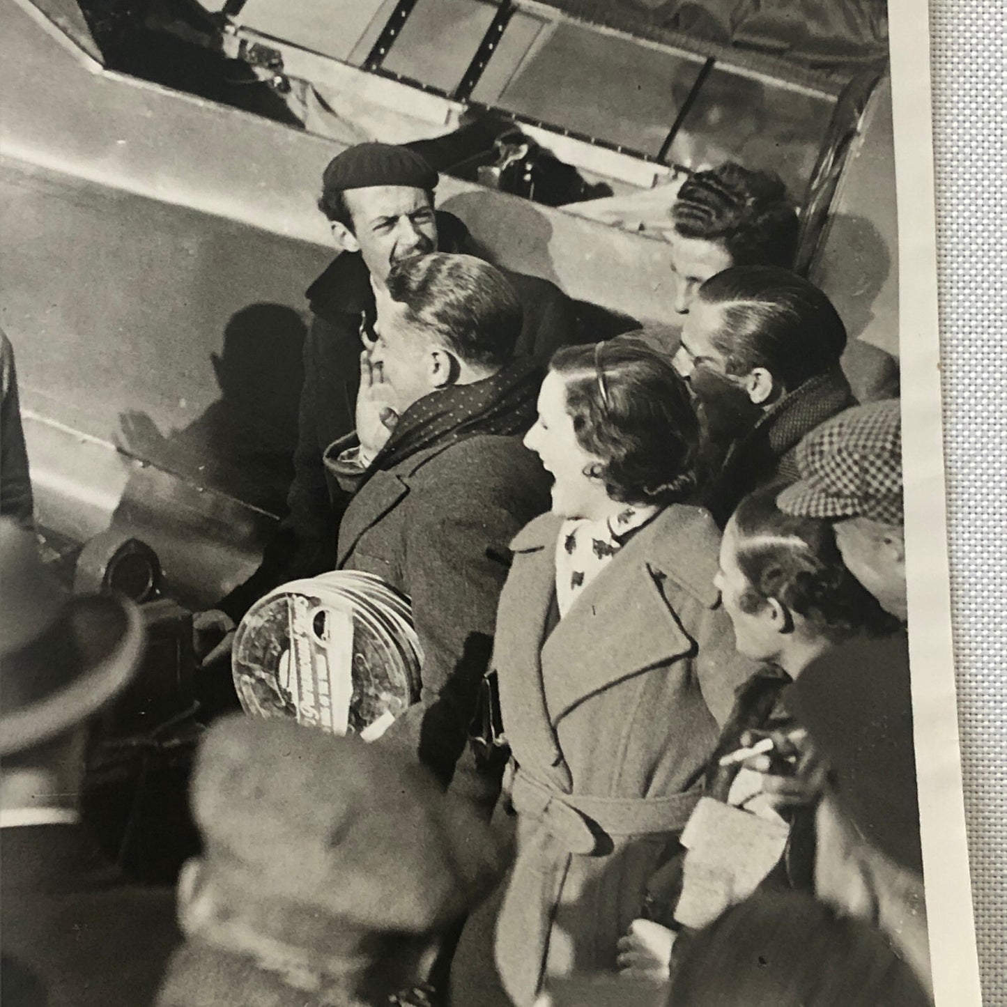 Press Photo Photograph Air Race Aviators Pilots Plane Airplane 1934 London News