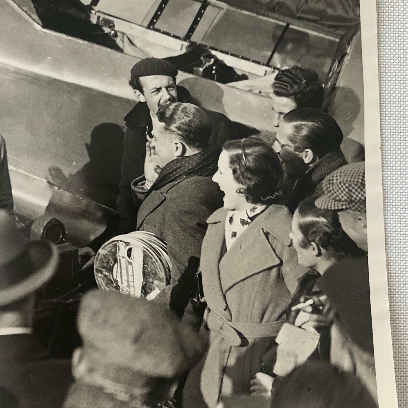 Press Photo Photograph Air Race Aviators Pilots Plane Airplane 1934 London News