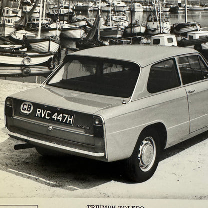 Triumph Toledo Coupe Car Factory Press Photo Photograph Print 1971