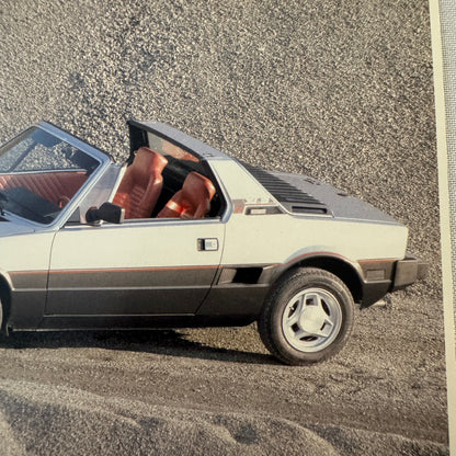 Bertone Fiat X1/9 Car Sales Sheet Brochure Advertising Fiat X19