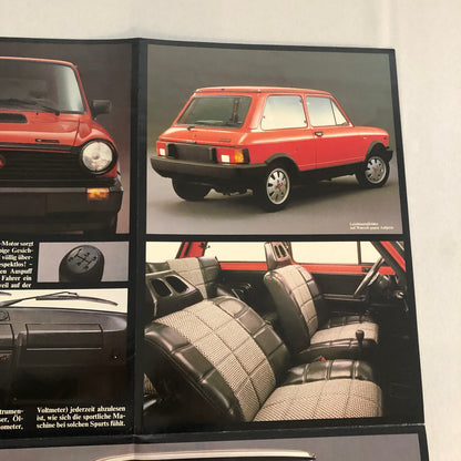 Lancia A112 Car Sales Brochure Catalog Vintage GERMAN Lancia A 112 Abarth