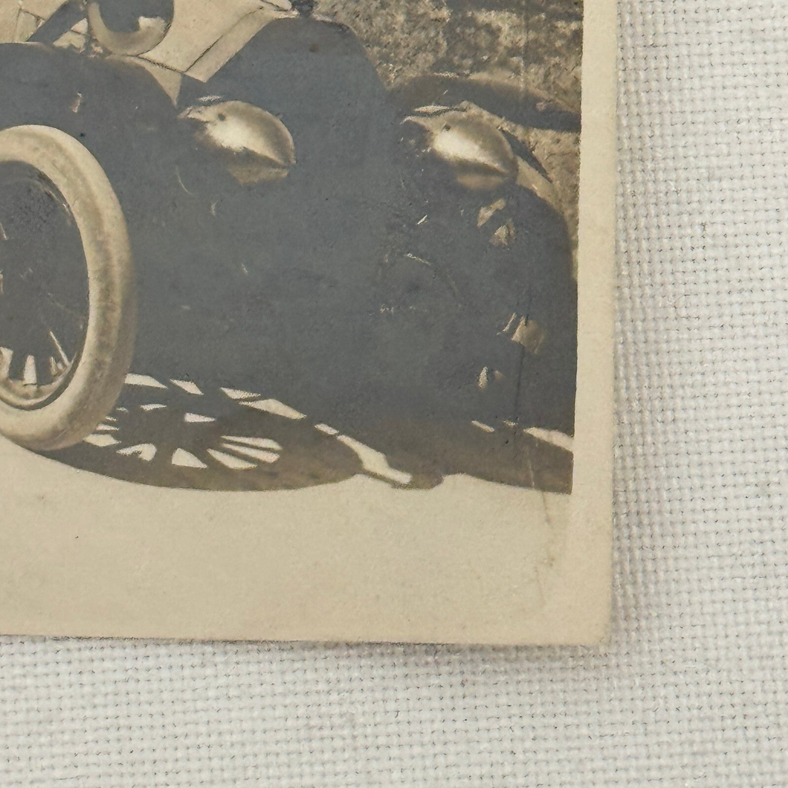 Vintage Photograph Photo People in Antique Automobile Early Car
