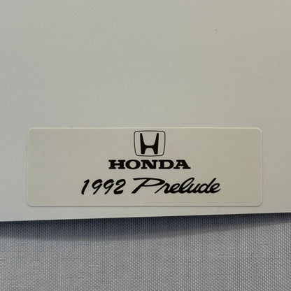 1992 Honda Prelude Car Factory Press Photo Photograph Print