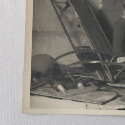 Press Photo Photograph Kids Sharpening Skates and Sled Keystone Underwood Photo