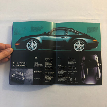 1993 1994 Porsche 911 928 968 Sales Brochure Catalog GERMAN Text