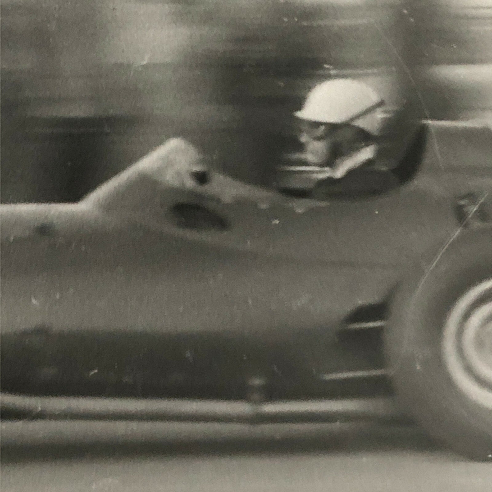 Vintage Racing Car Driver Photo Photograph Print 