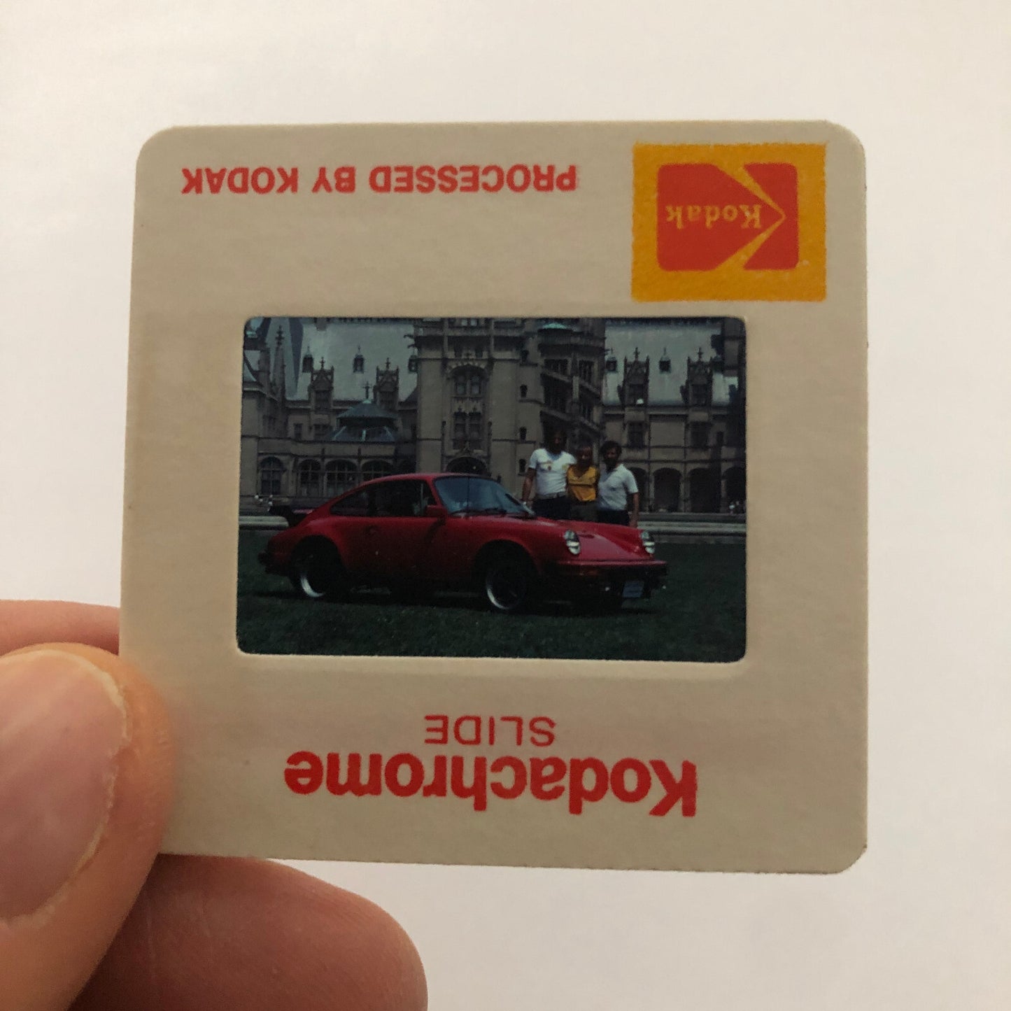 Porsche 911 Car 35mm Photo Slide Vintage 1981