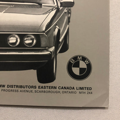 Vintage BMW Sales Brochure Catalog - 630 CSi 320i 530i Automatic 