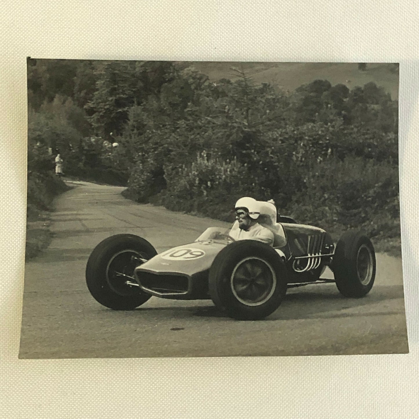 Vintage Racing Car Driver Photo Photograph Print 1950 ? 