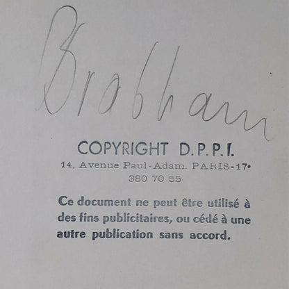 Vintage Racing Photo Photograph Jack Brabham Driver Race Car DPPI 