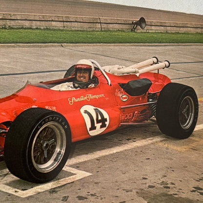 Vintage Indy Racing Postcard AJ Foyt Indianapolis 500 Driver Motorsport A.J.