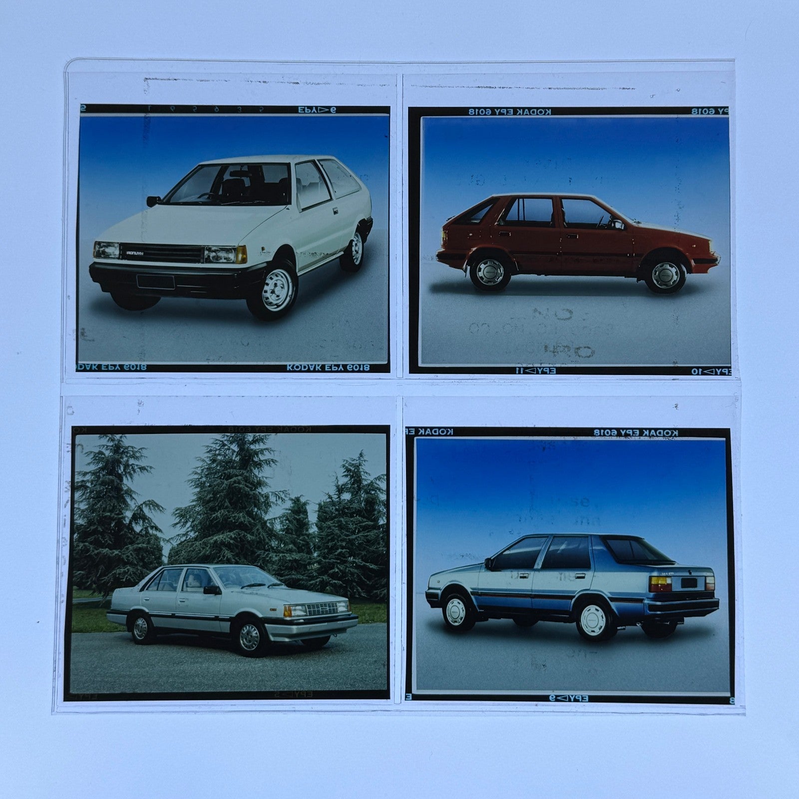 Vintage Hyundai Photo Film Lot Hyundai Pony Stellar Italian Factory