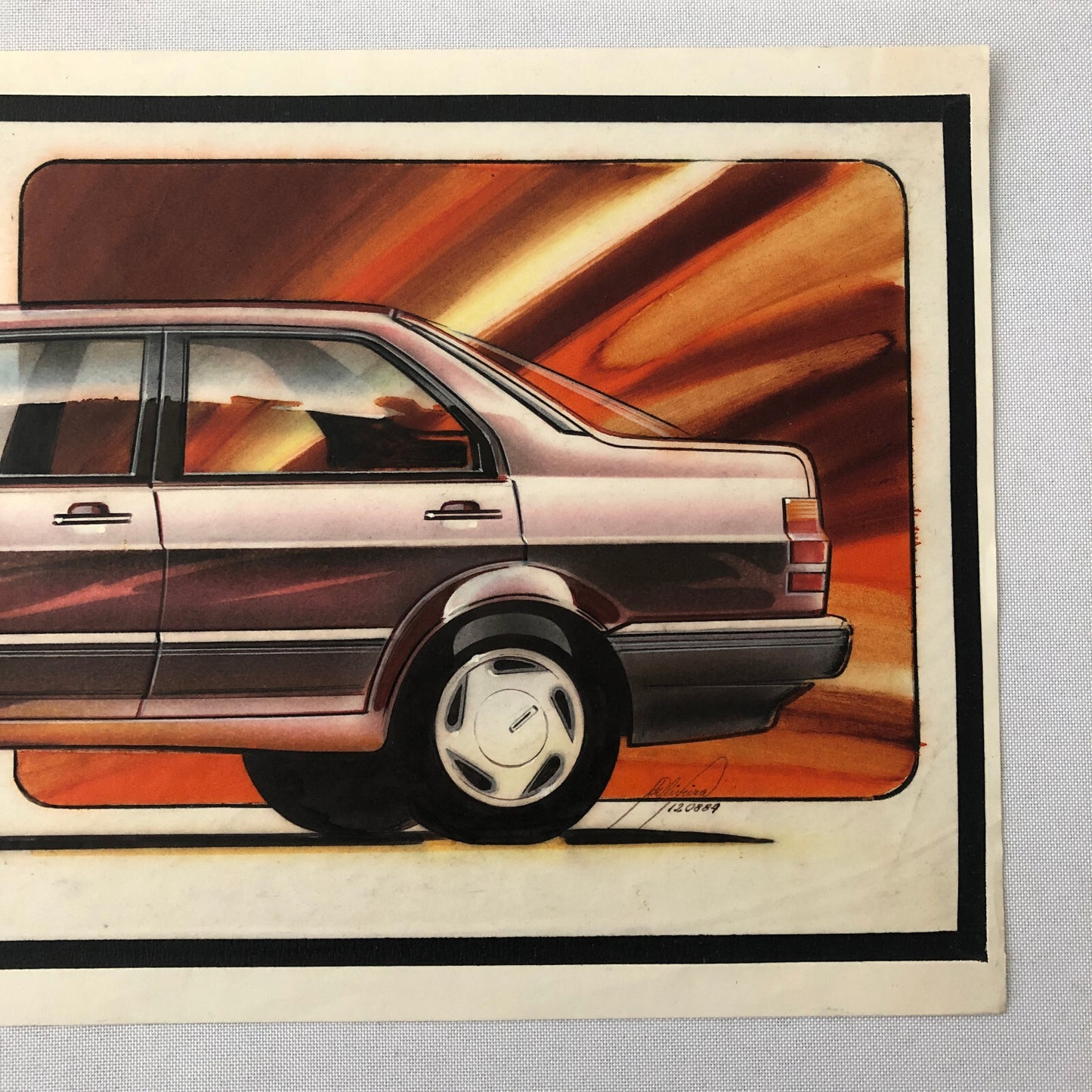 Volkswagen VW Concept Car Illustration Design Drawing Sketch Art Jetta ?