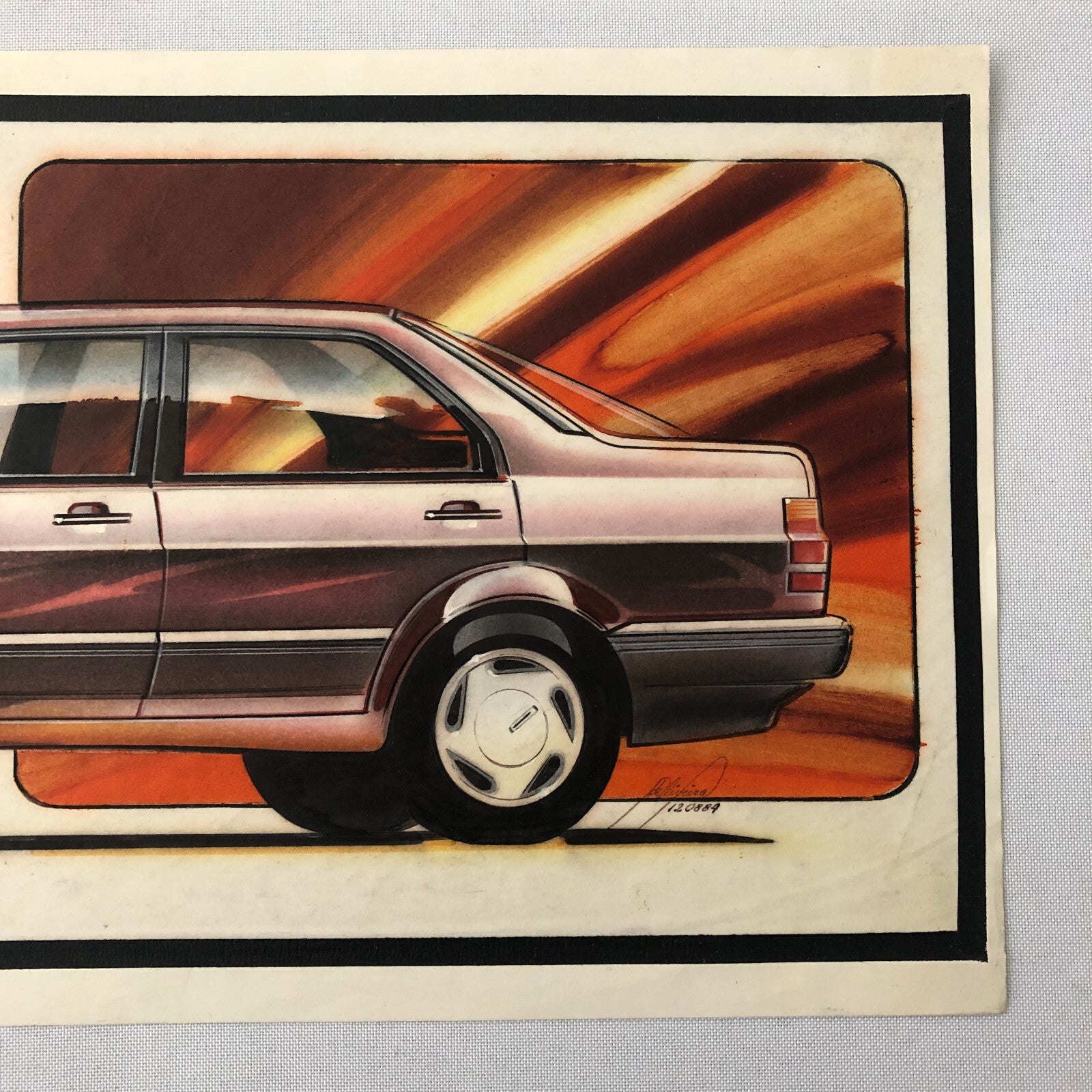 Volkswagen VW Concept Car Illustration Design Drawing Sketch Art Jetta ?