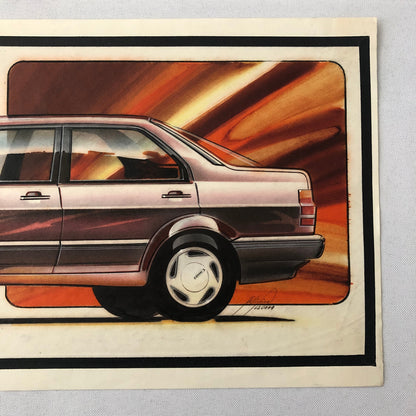Volkswagen VW Concept Car Illustration Design Drawing Sketch Art Jetta ?