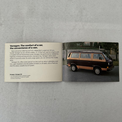Volkswagen VW Car Sales Brochure Catalog Rabbit GTI Scirocco Vanagon Camper +
