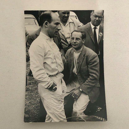 Vintage Racing Photo Photograph Drivers Stirling Moss and Innes Ireland 
