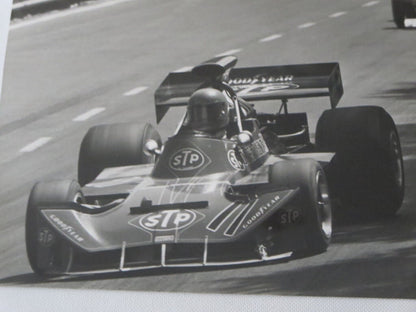 Vintage 1973 Spanish Grand Prix Photograph Photo - Henri Pescarolo Graham Hill 