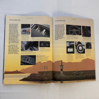 Vintage Saab 900 Car Sales Brochure Catalog 900 Turbo 900i 900C Car DUTCH Text