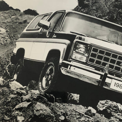 1980 Chevrolet Blazer Truck Press Photo Photograph Print Chevy