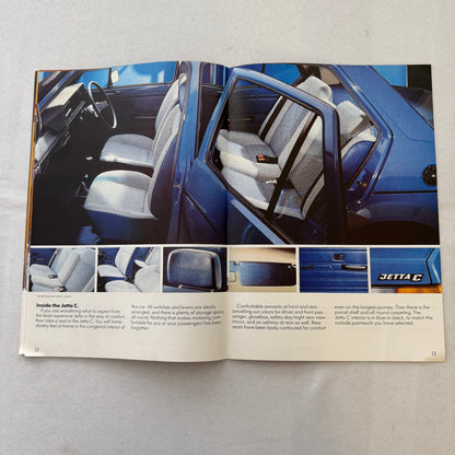 1982 Volkswagen Jetta Sales Brochure Catalog Advertising VW Jetta