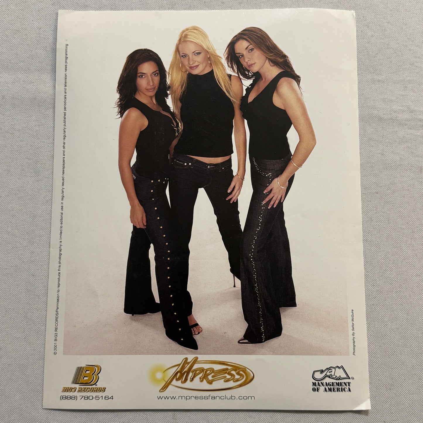 Mpress Music Publicity Press Photo Photograph Band 2001