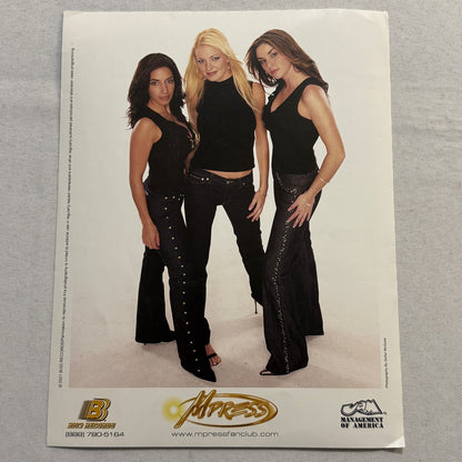 Mpress Music Publicity Press Photo Photograph Band 2001
